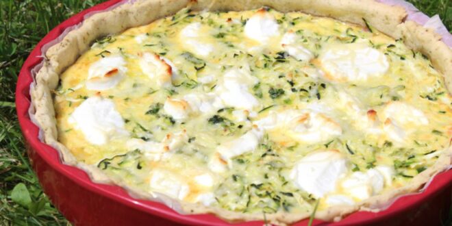 Tarte à la courgette et au chèvre frais : une alliance de saveurs à tomber